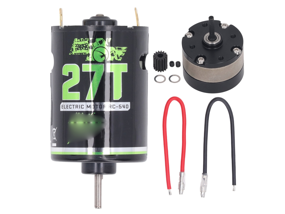 Mali motor de Escova 540 com Caixa de Redução 1/3 para Carro Rc Crawler 27t Acessório de Controle Remoto