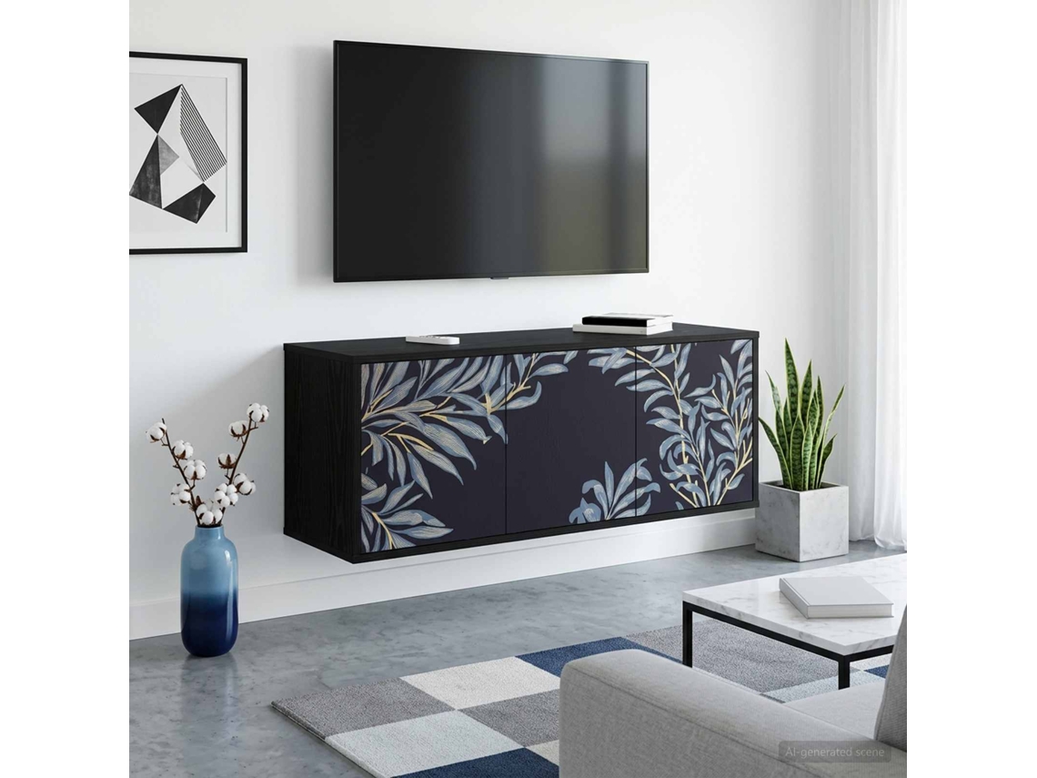 Vidaxl Armário De Tv Montado Na Parede Dokkum 102 X 33 X 40 Cm