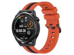 Pulseira De Silicone Bicolor Vertical De 22 Mm Para Huawei Watch Gt Runner