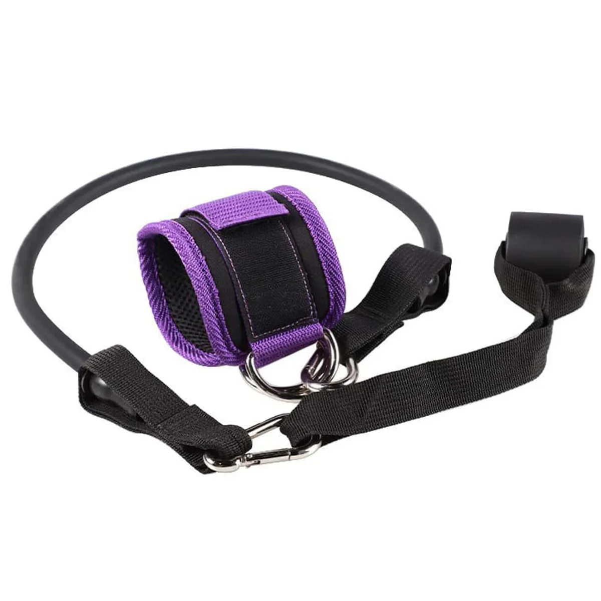 (conjunto Roxo) Faixa Elástica De Resistência Para Tornozelo - Equipamento De Fitness