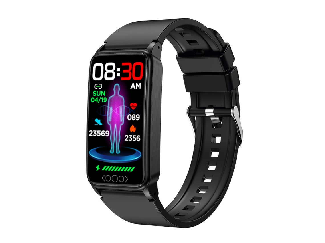 Tk71Pro Relógio Inteligente Ácido Úrico Sangue Lipídico Frequência Cardíaca Pressão Arterial Multifuncional Esportes Preto GODTVAGT