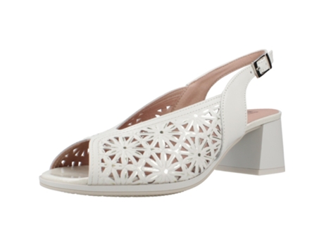 Sapatos de Mulher PITILLOS Pele Branco (39)