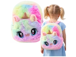 Children's Backpack Plush Unicorn Rainbow Colorful 20cm 3l