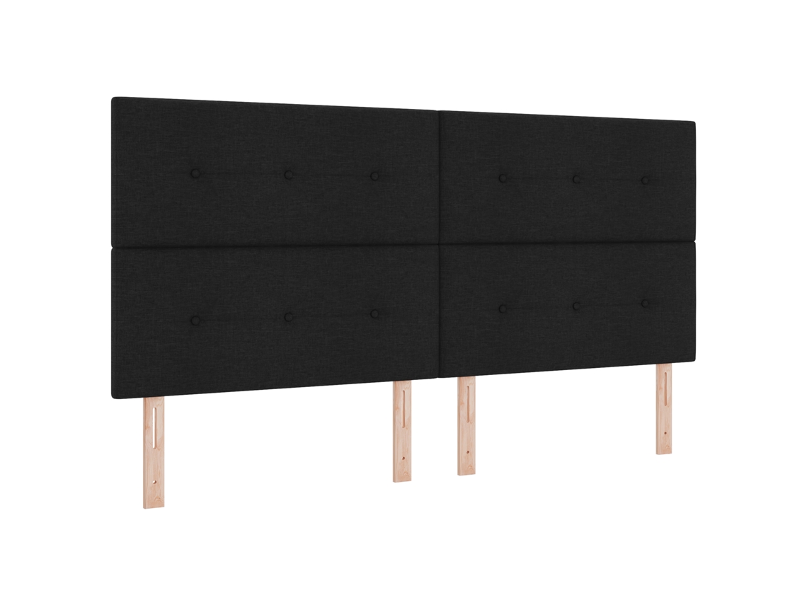 Colchão Pocket Com Capa Com Zíper Vidaxl Preto Tecido (200x200 Cm)