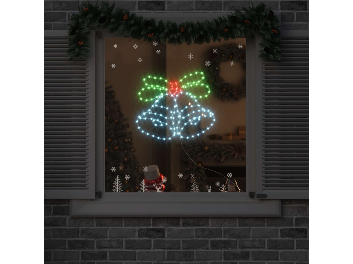 Vidaxl Campainha De Natal 144 Led Multicolor 57 X 47,5 Cm Pvc