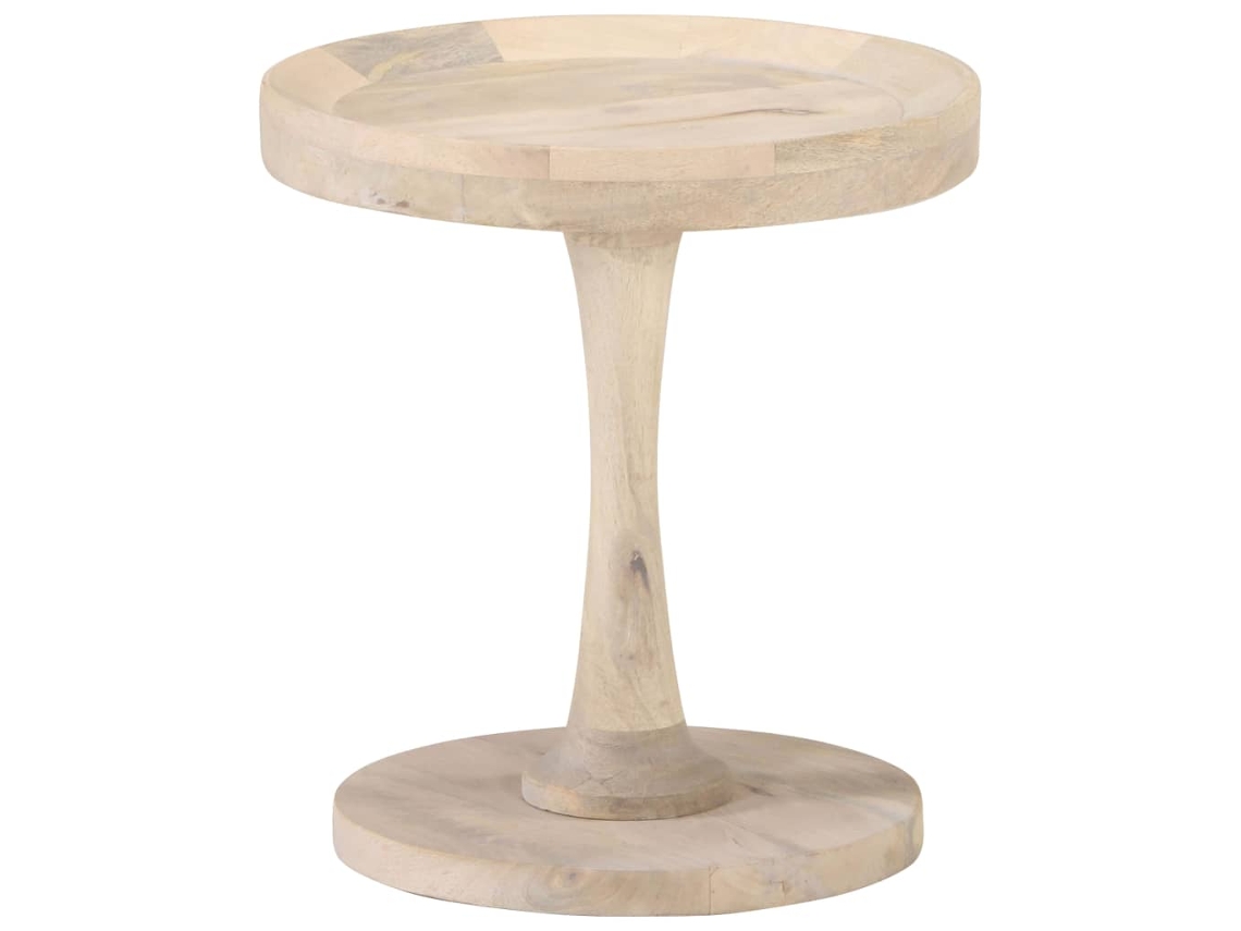 Side Table, Side Tables Vidaxl Marrom Madeira (ø 40  X 45 Cm)