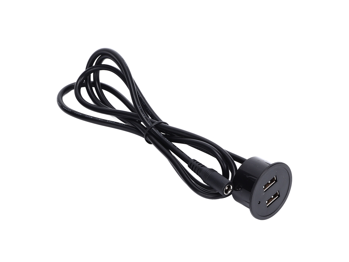 Tomada De Carregamento Usb Com 2 Portas E Cabo De 1.5m