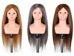 Cabeça de Manequim Profissional com Ombros, 80% Cabelo Humano, para Salão de Cabeleireiro SFUSHOS (dourada)