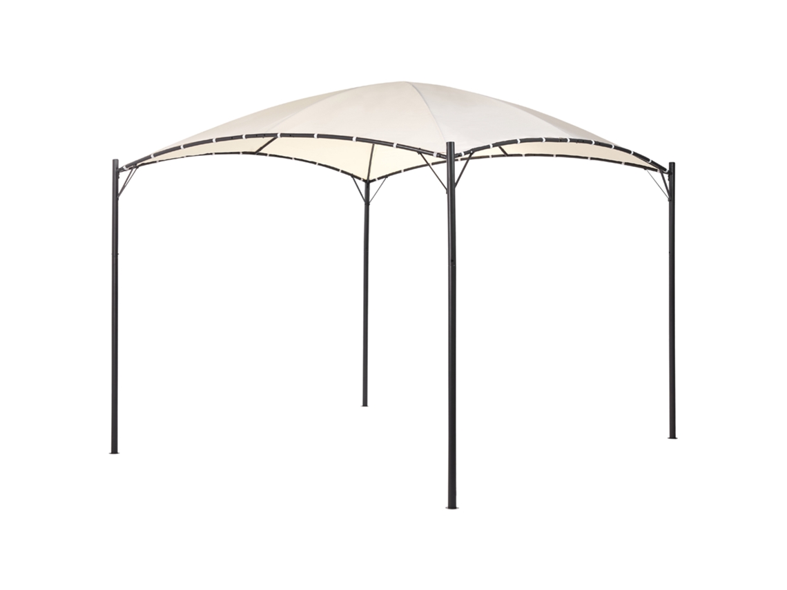 Pérgula De Jardim Vomero Metal 305 Cm 305 Cm Creme