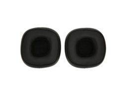 Almofadas para fones de ouvido Lurelia para ouvintes de Major IV, com couro proteico e espuma viscoelástica, pretas.