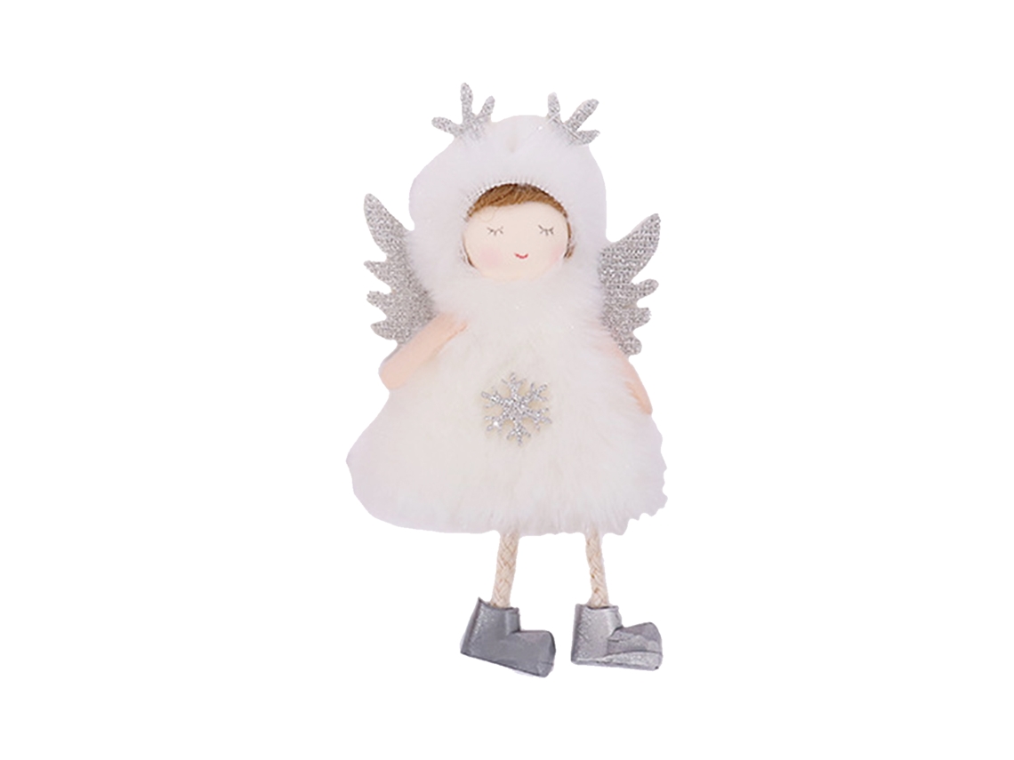 Enfeite De Anjo De Natal (design De Asa De Chifre, Sofisticado E De Pelúcia) Eoocoo