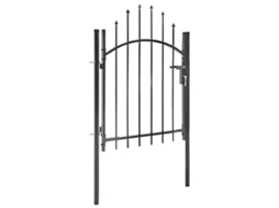 Vidaxl Portão De Jardim Woerden Aço 1x1m Preto