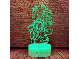 Luminária LED 3D de My Hero Academia com ilustração do Deku, 16 núcleos, controle remoto, luz noturna infantil para meninos BRILVIBERA (Izuku Midoriya)
