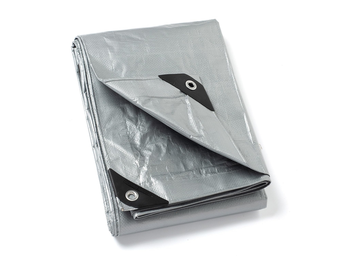 Lona Resistente A Rasgos De 4×5mproteção de Poliéster Perfurado Com Prata 120g/m² Zeuxo