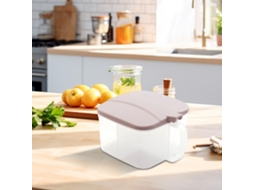 Frasco De Tempero Multifuncional Com 2/4 Divisórias - Conjunto Combinado Com Colher Para Especiarias De Casa