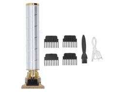 Aparelho de Cortar Cabelo Usb Profissional Prata