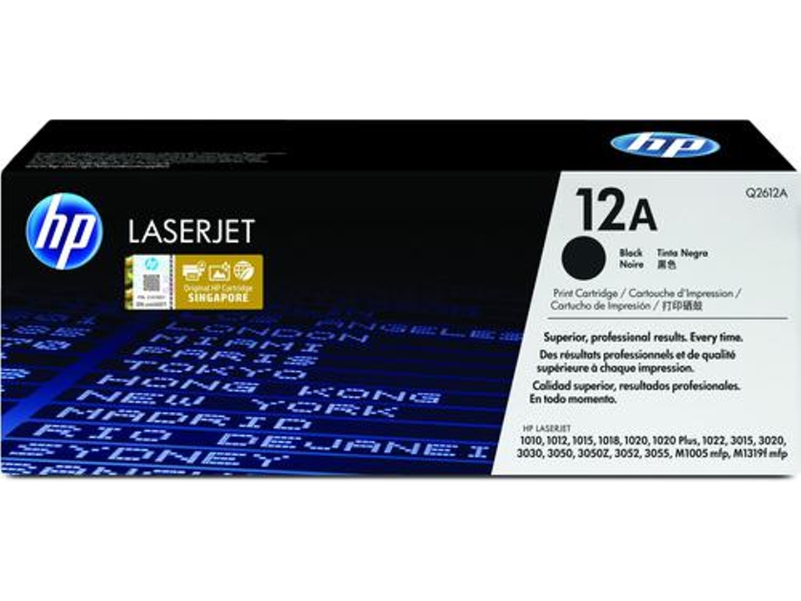 Hp 12A Original Preto 1