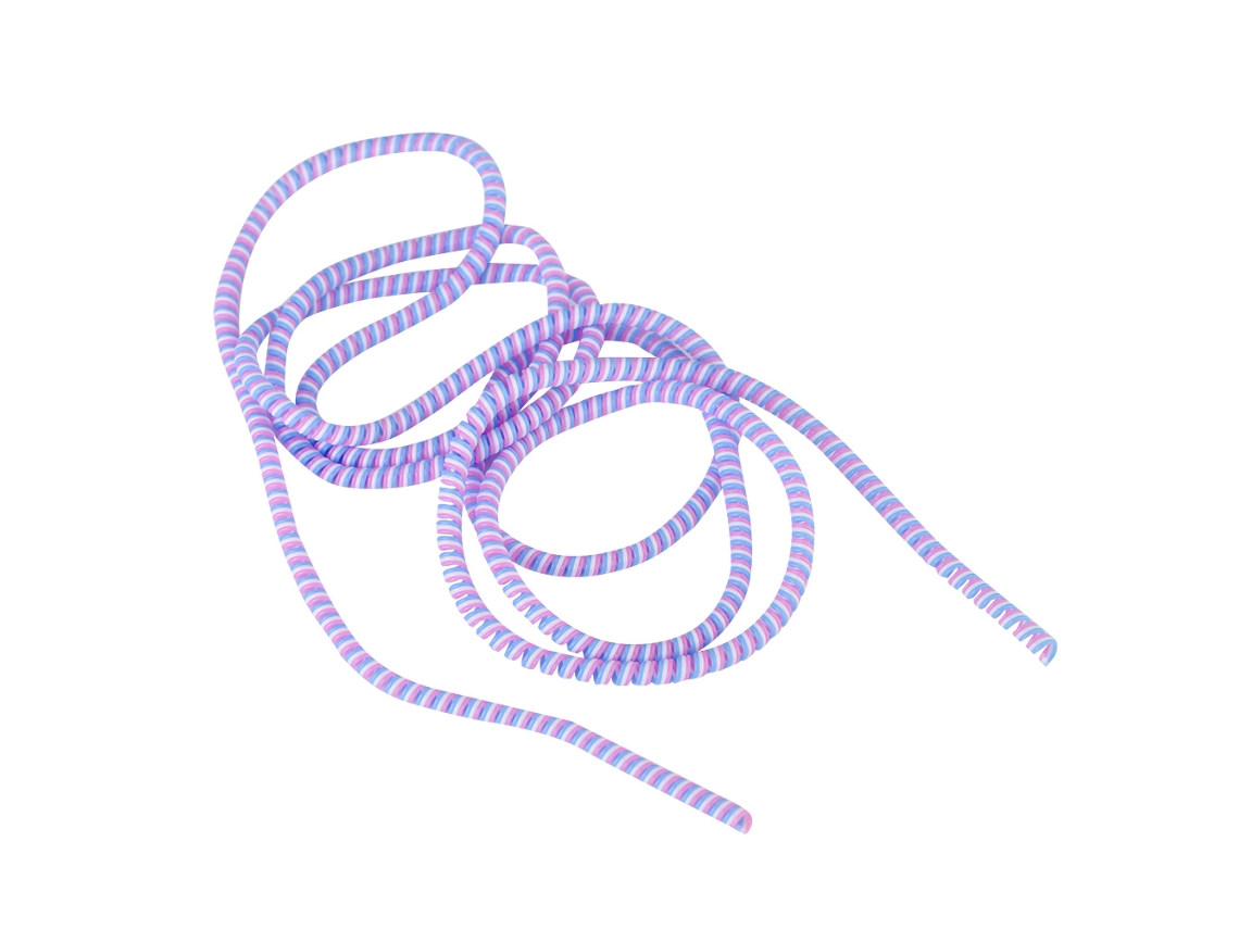 Protetor de cabo de dados EOOCOO, rosa claro, azul claro, universal para Android e Apple