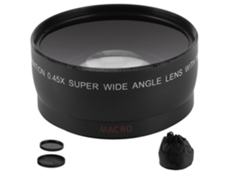 Lente Raum Camera 55mm 0.45x Grande Angular e Microfone Adicional para Câmera