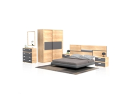 Conjunto de Quarto DUEHOME (260 x 60 x 3,2 cm - Melamina)