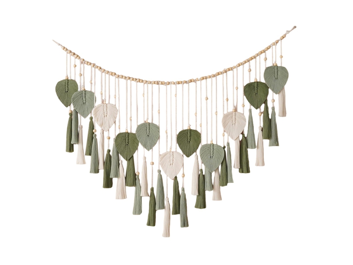 Tapete De Pano Com Folhas Decorativo Para Decoração E Fundo De Parede