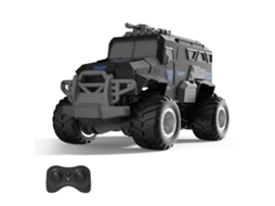 Rc Jjrc Q241 Rtr 2.4g 4wd Preto, Camião Anfíbio Off road Blindado com Rotação de 360° Brinquedo Modelo MDUG