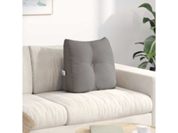 Vidaxl Travesseiro Para Costas Cinzento-acastanhado 45 X 24 X 50 Cm