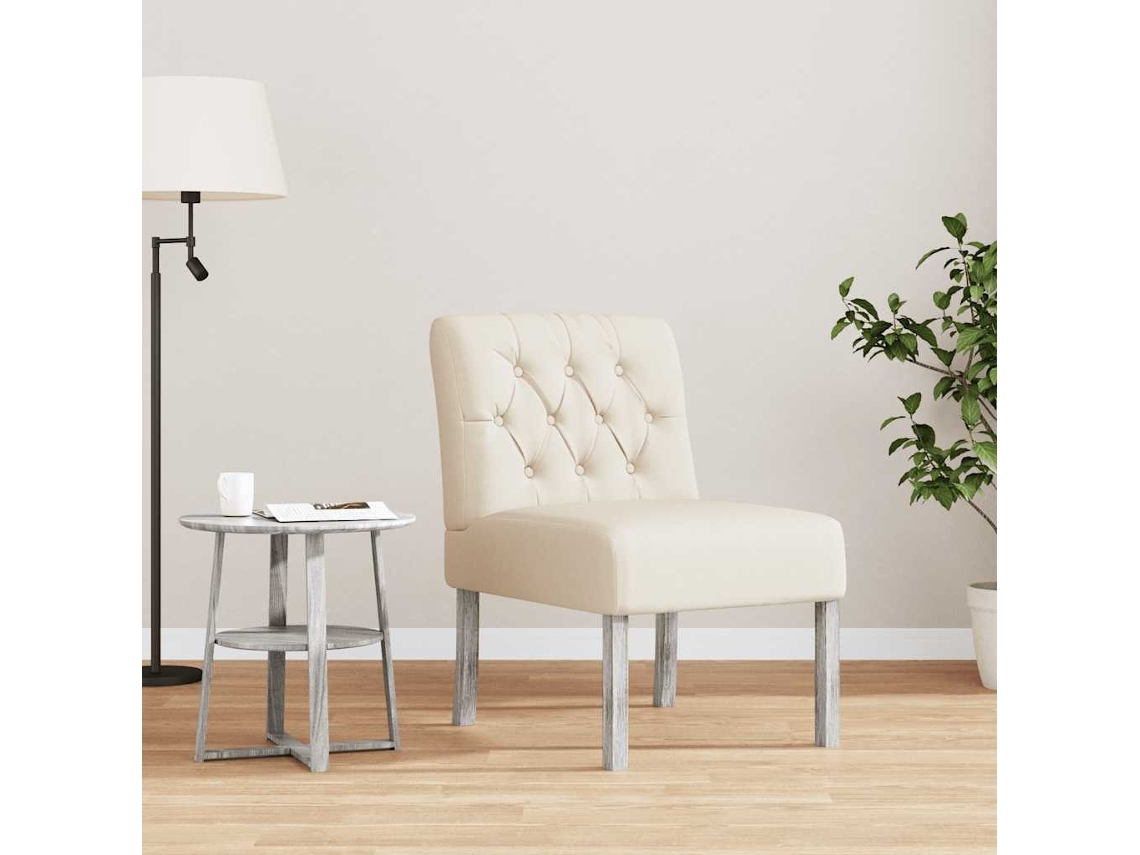 Vidaxl Cadeirão Linho Design De Botões