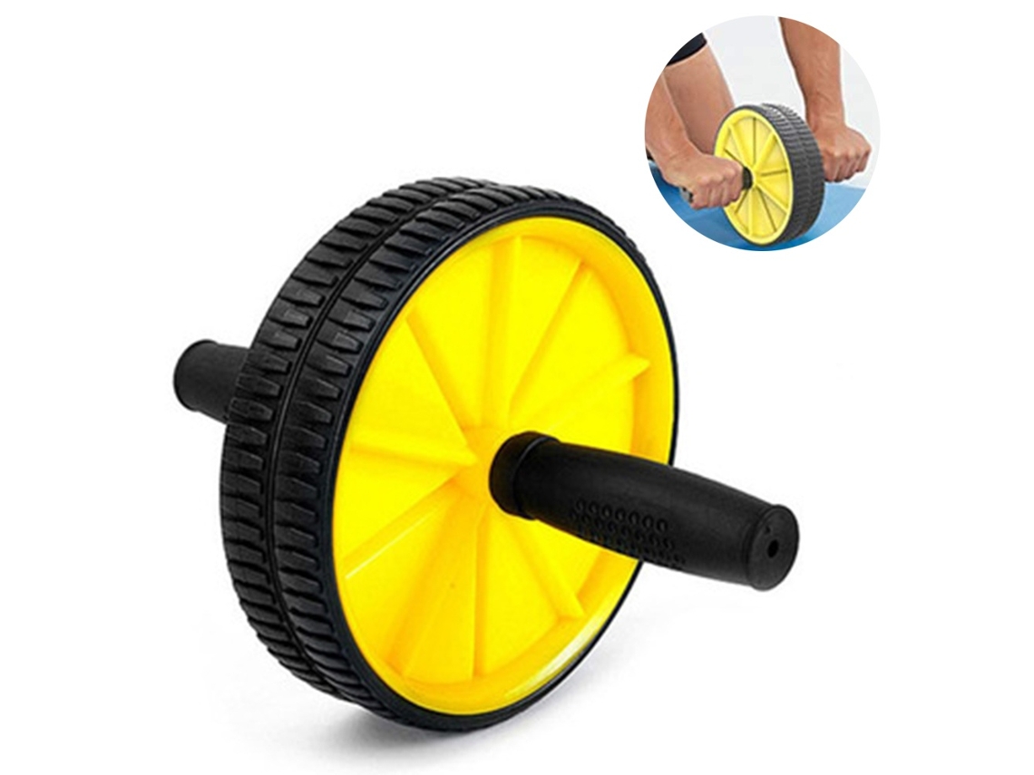 Lurelia Roda Abdominal Smart Double Wheel Fitness Rolo Abdominal Para Mulheres, Ginásio Em Casa, Treinamento De Força Central