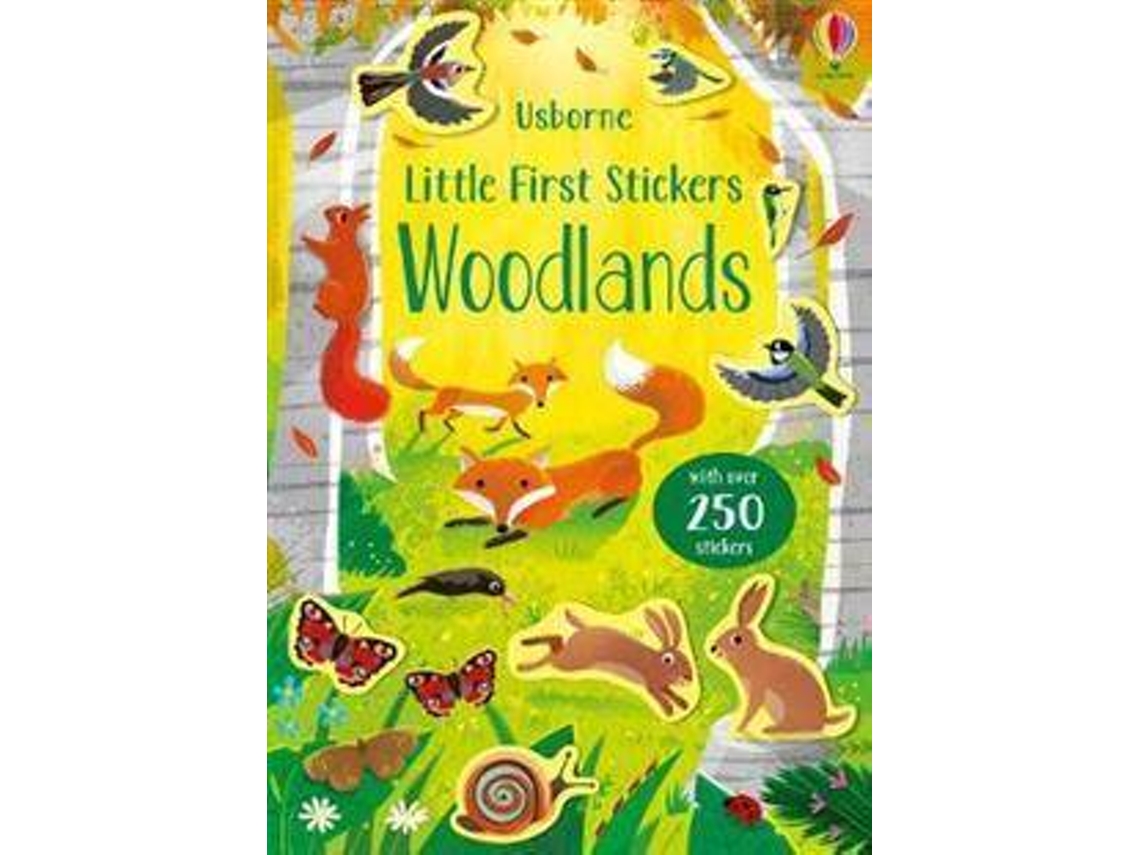 Livro Little First Stickers Woodlands de Caroline Young (Inglês)
