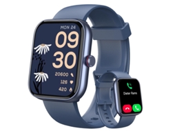 Smartwatch Yizhood Idw20 1.91 Inch Chamada Bluetooth Ip68 Monitorização Da Saúde À Prova De Água 100 Modos De Desporto 300mah (android E Ios Azul)