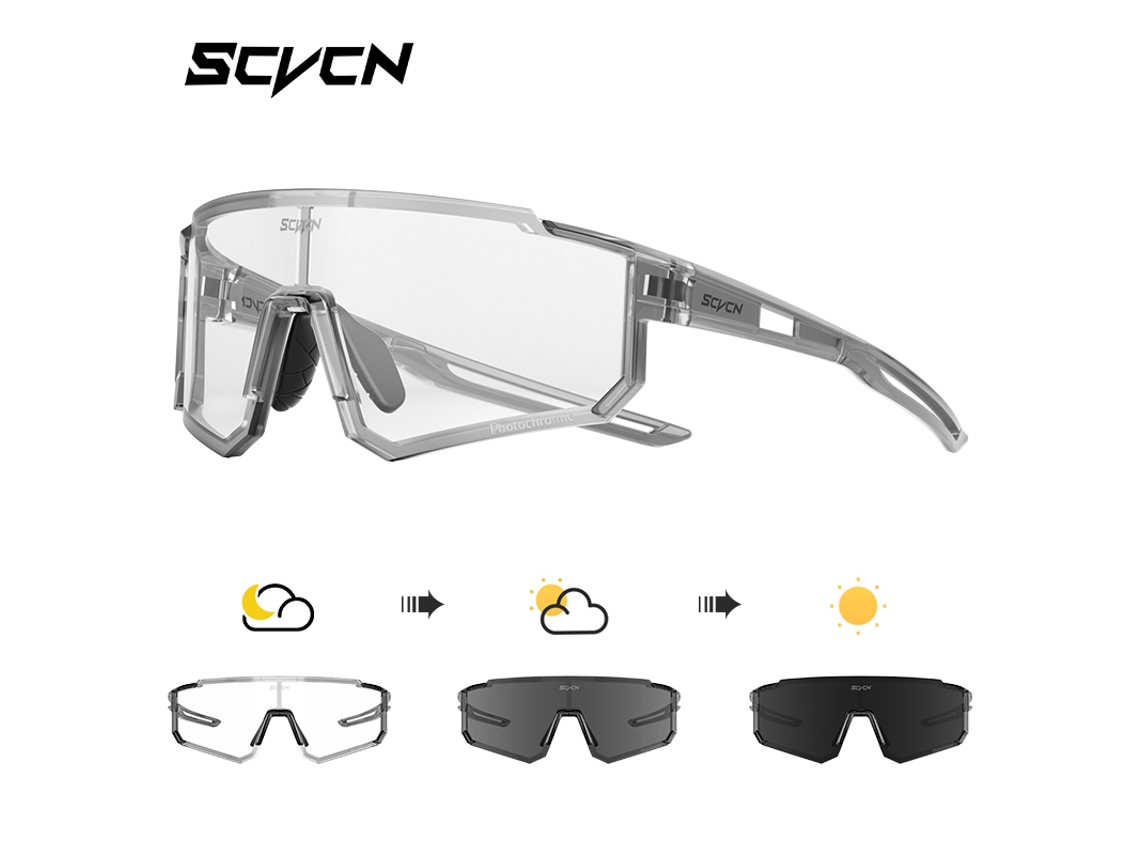 Óculos de Ciclismo com Lentes de Polímero Pretas e Proteção UV400 MDUG (estilo 2)
