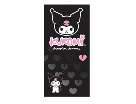 Toalha de praia de microfibra Kuromi Sanrio Sanrio