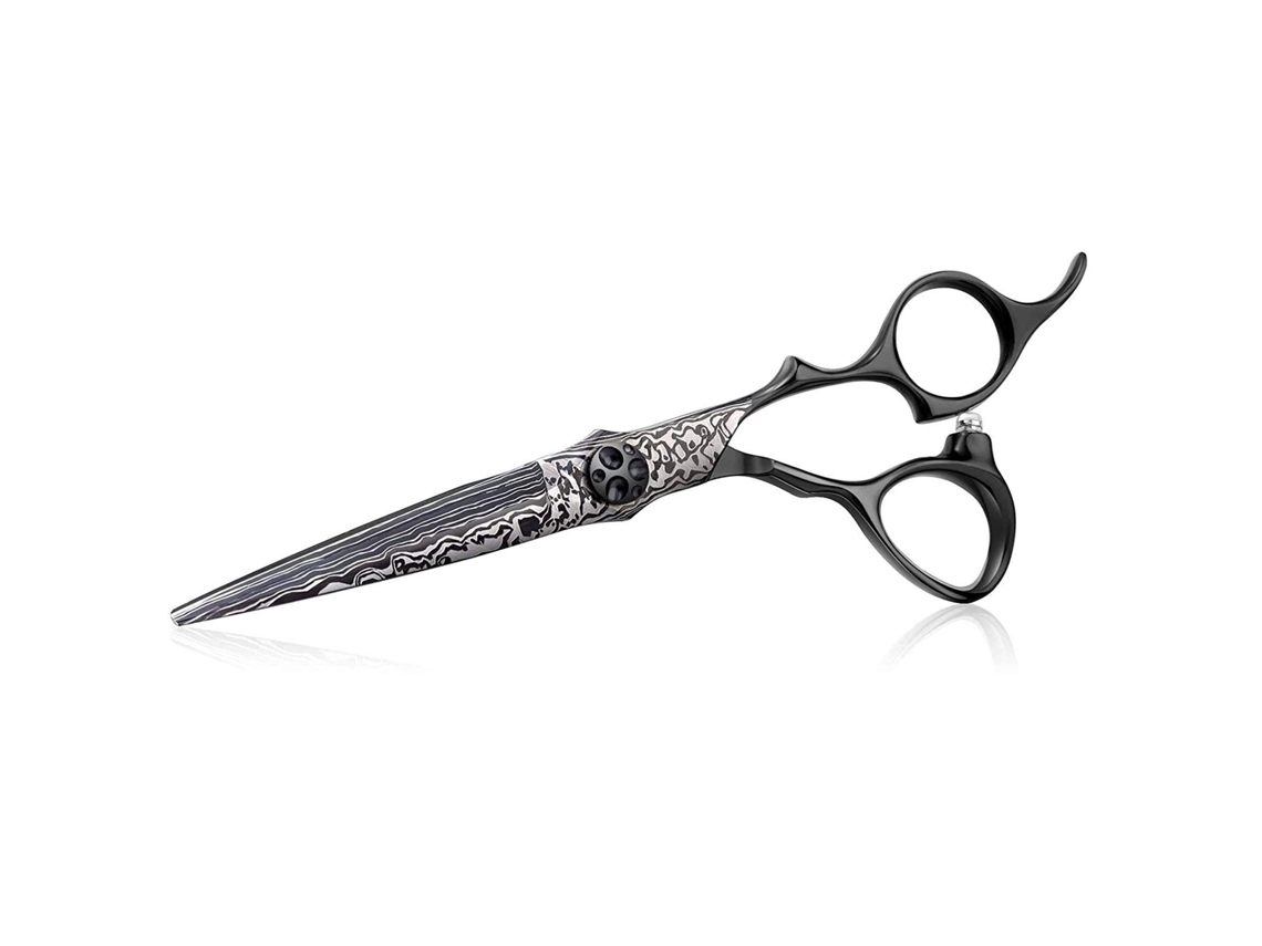 /aparador De Cabelo E Barba Tesoura Profissional Para Corte De Cabelo Tesoura De Cabeleireiro Aço Damasco/ Brilvibera