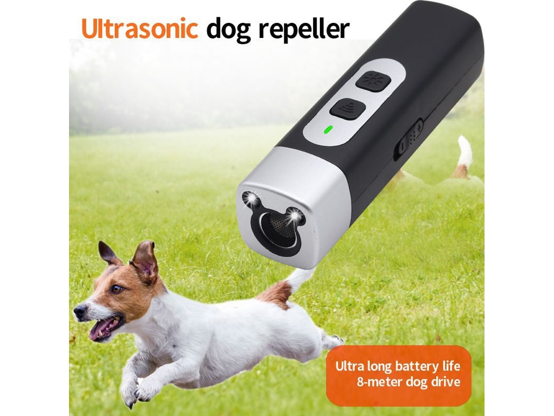 Treinador Ultrassónico Anti-latido Para Cães Com Luz Led, 3 Modos, 25-40khz, Seguro E Humano Para Corrigir Comportamentos