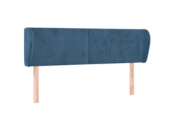 Headboard, Headboards Vidaxl Azul Veludo (147 X 23 X 78/88 Cm)