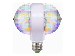 Luz De Palco, E27 Rgb Led Disco Stage Light Ball Bulb 2 Cabeças Rotating Party Effect Lamp Loops Light Rgb Led Stage Light (220v) Klb