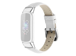 Pulseira de substituição para relógio inteligente em couro legítimo, tamanho P, compatível com Fitbit Luxe/Fitbit Luxe Special Edition Ly Ebike