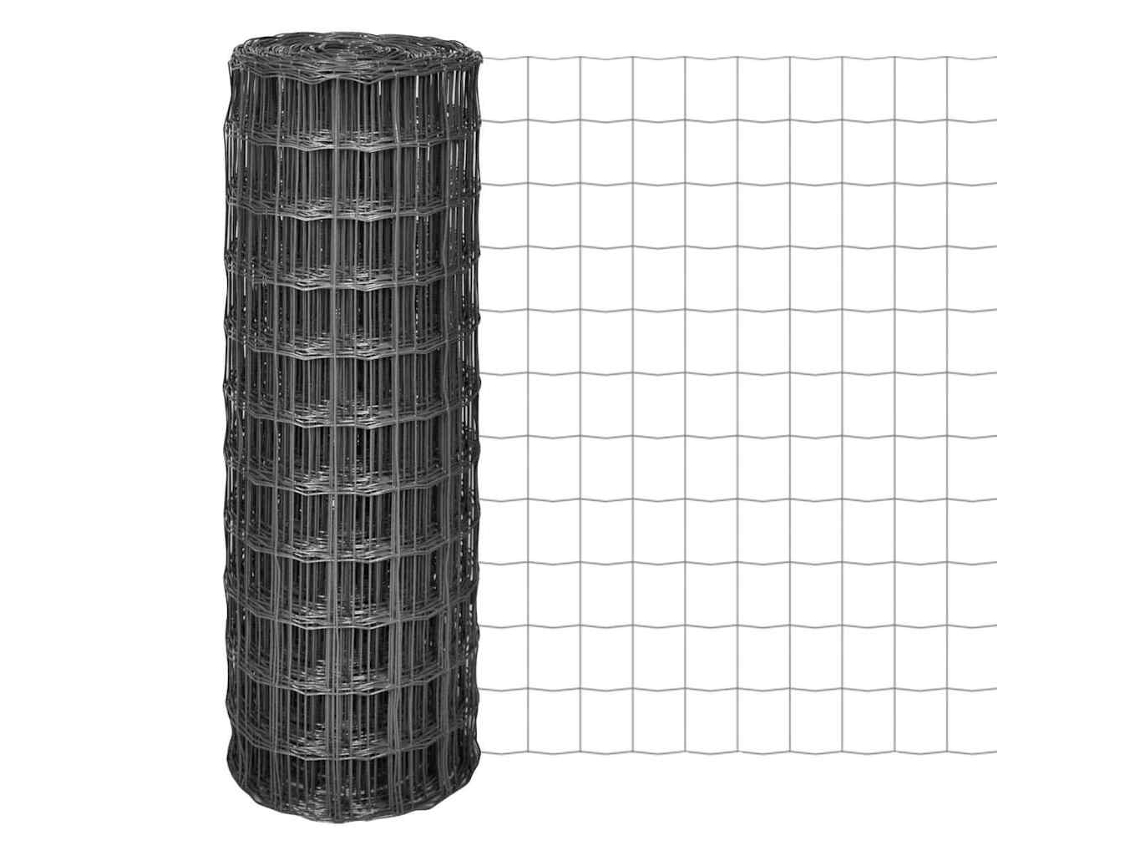 Vidaxl Cerca 10x1 M Aço Cinzento