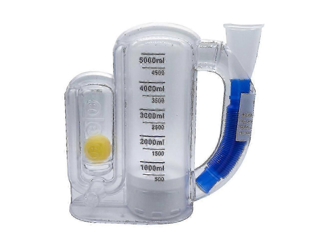 Espirômetro De Pulmão 5000ml Exercitador De Respiração Volumétrico Inspiratório Treinador Tw Nostalgia88