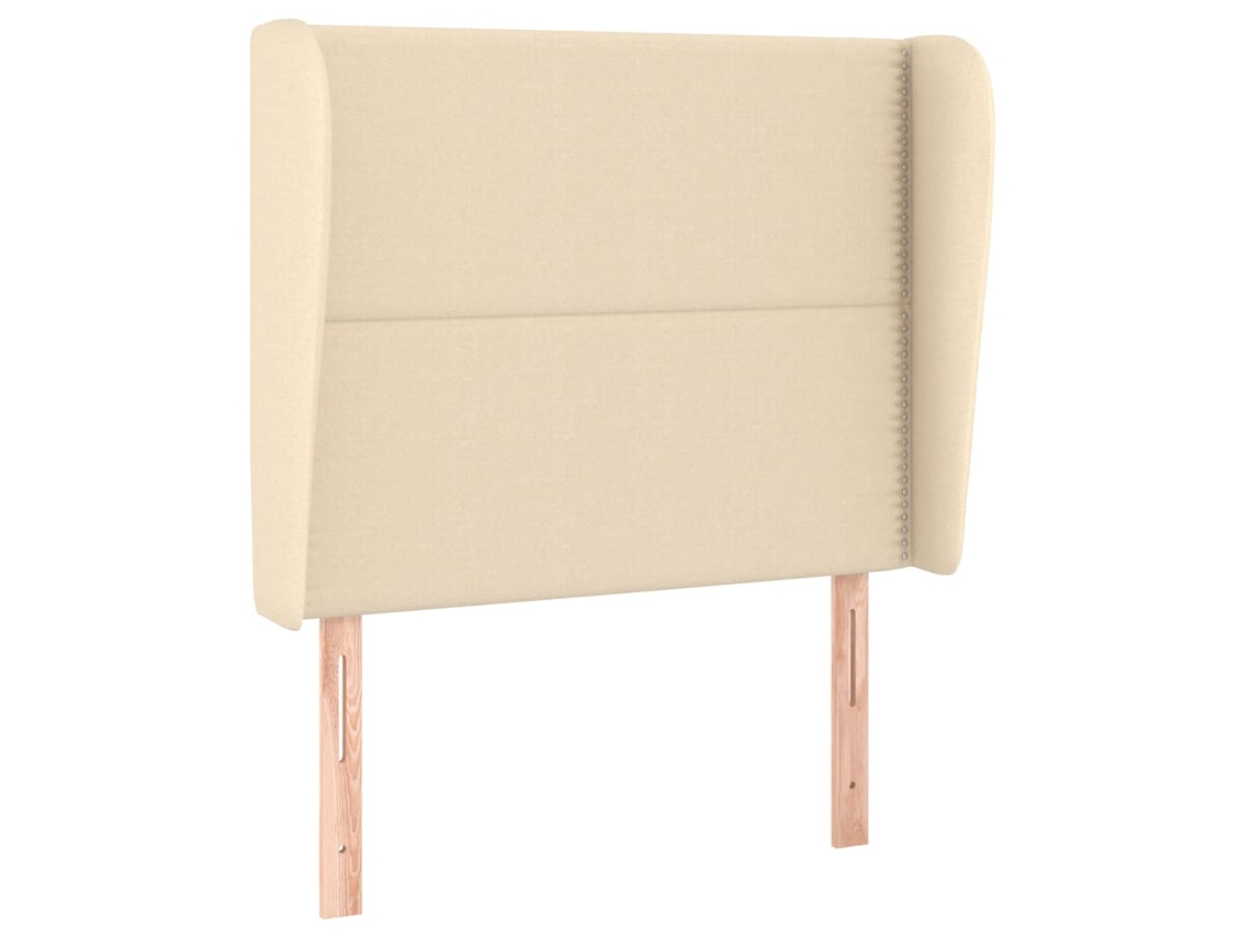 Headboard, Headboards Vidaxl Creme Tecido (93 X 23 X 118/128 Cm)