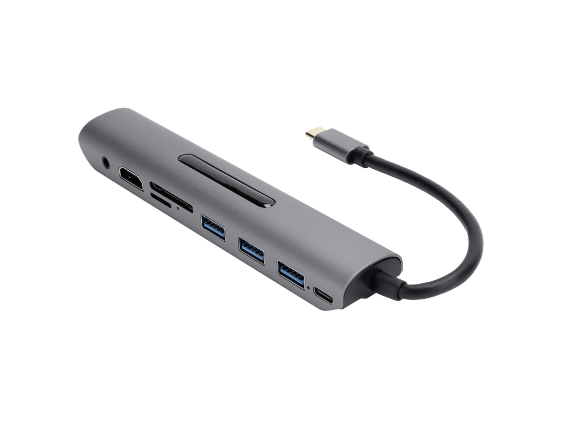 Hub Multifuncional (para Vga Hdmi) Hub Multifuncional Type-c 9 Em 1 Para Vga Hdmi Macbook Usb