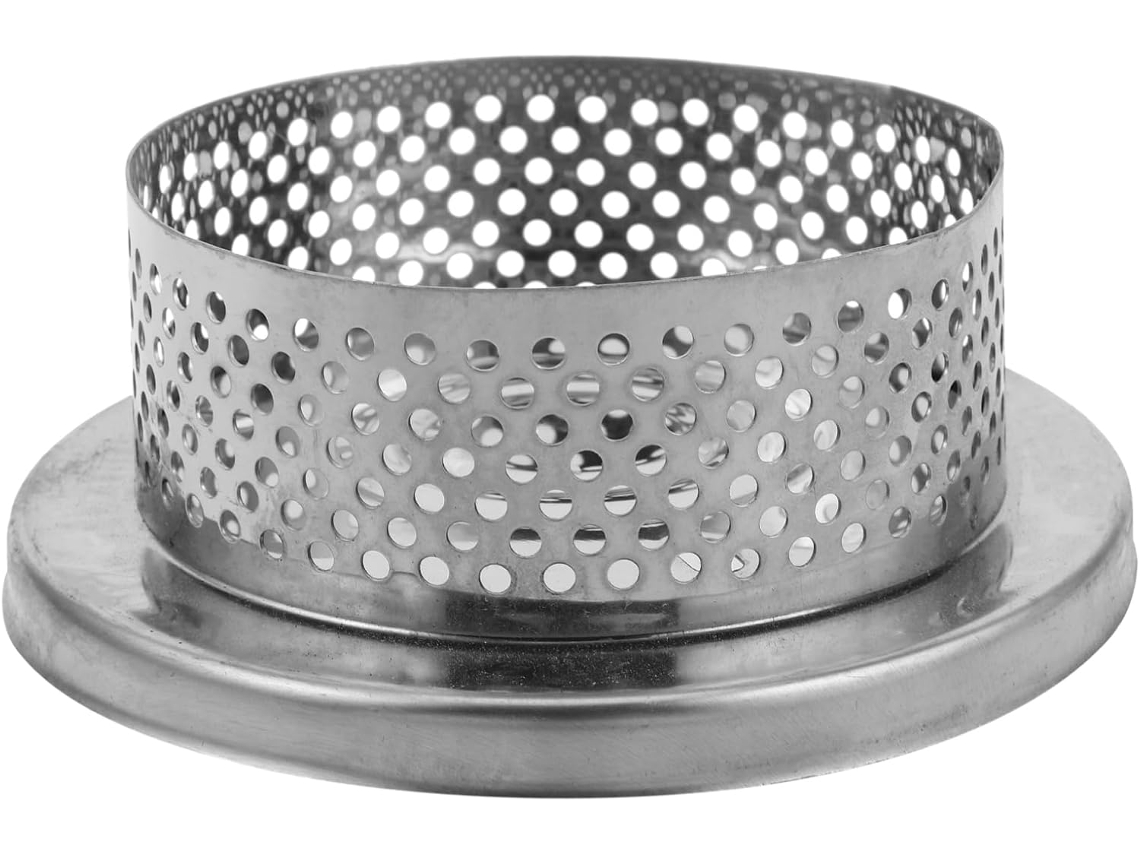 Filtro Industrial Inoomp em Aço Inoxidável para Bombas Submersíveis e de Jardim, Filtro para Piscinas Pequenas com Tela CHABERLU