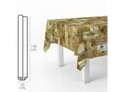 Toalha de Mesa Oleada Tábuas Retangulares Vinho. Pvc Resistente A Manchas À Prova D'Água 140 cm X 20 Metros. Rolo Recortado. Dentro e Fora ORYX