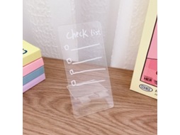 Pizarra Borrável Acrílica Transparente Portátil Para Escritório 15x7.5cm Tableta De Notas Criativa