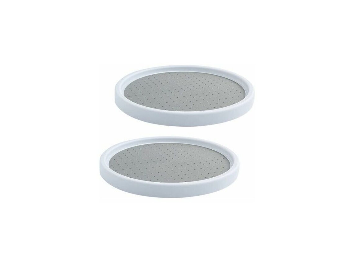 Bandeja Giratória De Plástico Para Temperos, Conjunto De 2 Unidades, Redonda, Para Armazenamento De Temperos, Prateleira Giratória Para Temperos
