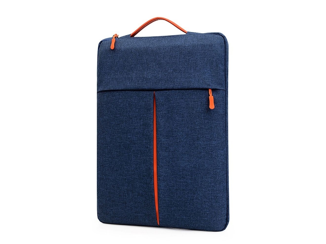 Bolsa Para Computador Portátil 14 Polegadas Impermeável Com Interior Macio E Bolso Auxiliar Azul, Para Uso Diário Elysve