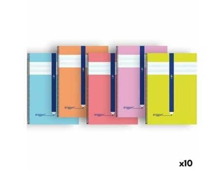 Caderno ERIGGAN Din A4 80 Folhas 10 Unidades