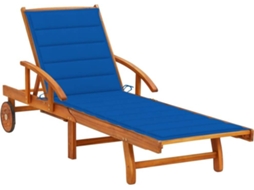 Sunlounger, Sunloungers Vidaxl Azul Madeira De Acácia (n/a)
