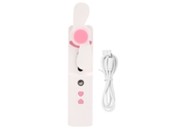 Usb Nanometer Atomizer Handheld Hydrating Sprayer With Fan Pink